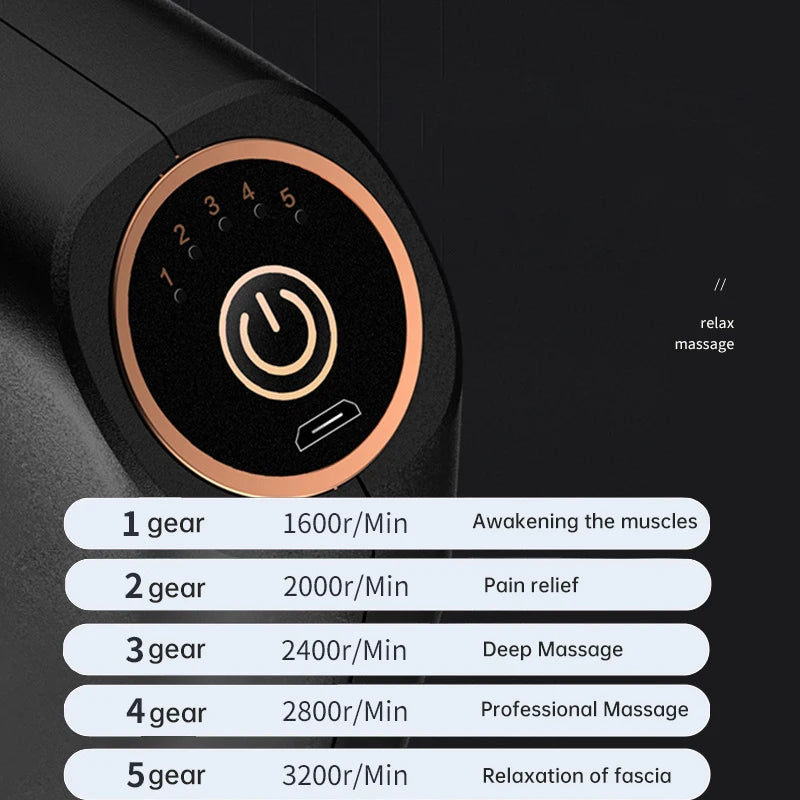 Muscle Massage Guns Double Head Fascia Gun Relax Gun Massage Gym Relaxation Treatments Body Massager Personal Massager Fitness